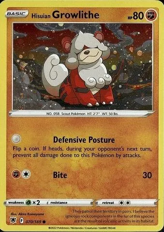 Hisuian Growlithe [Cosmos-Holo]